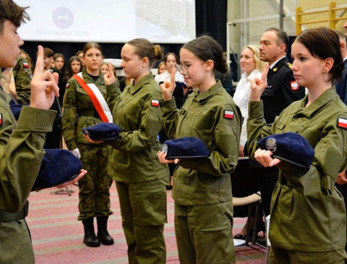 Kleczewo: Ślubowanie w pierwszym Oddziale Przygotowania Wojskowego