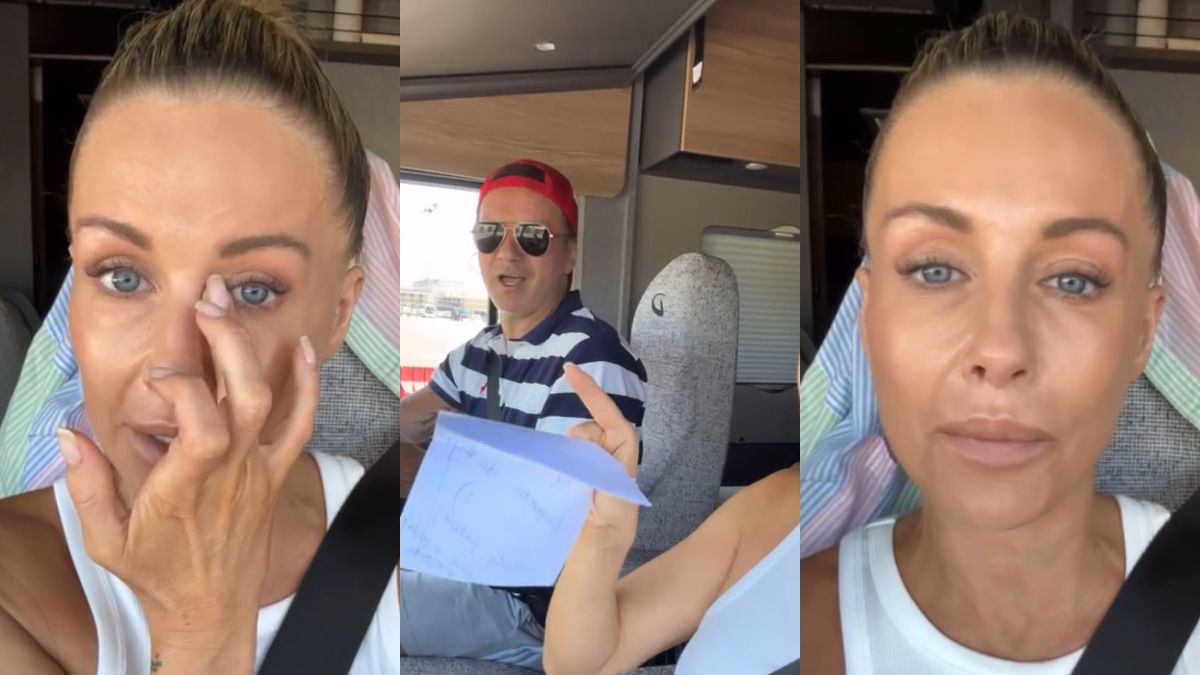 Ktoś zostawił list przy kamperze Małgorzaty Rozenek