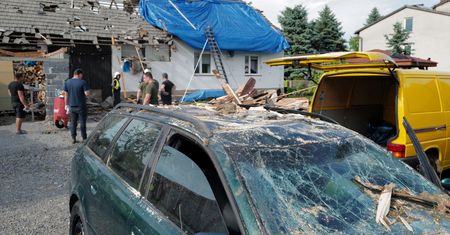 Kaniów. Trąba powietrzna przeszła przez wieś, trwa szacowanie szkód