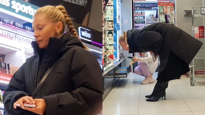 Katarzyna Warnke "przyłapana" podczas zakupów
