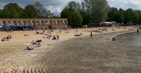 Smutny widok w Wielkopolsce. Plażowicze mieli to przed oczami