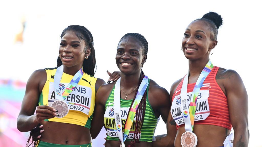 Tobi Amusan, Britany Anderson,Jasmine Camacho-Quinn