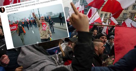 Facebook usuwa kontrowersyjne zdjęcie z Marszu Niepodległości. Autor oburzony
