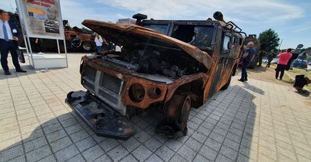 Rosyjski Tigr, BTA i czołg T-72 w Kielcach. Można zobaczyć je z bliska