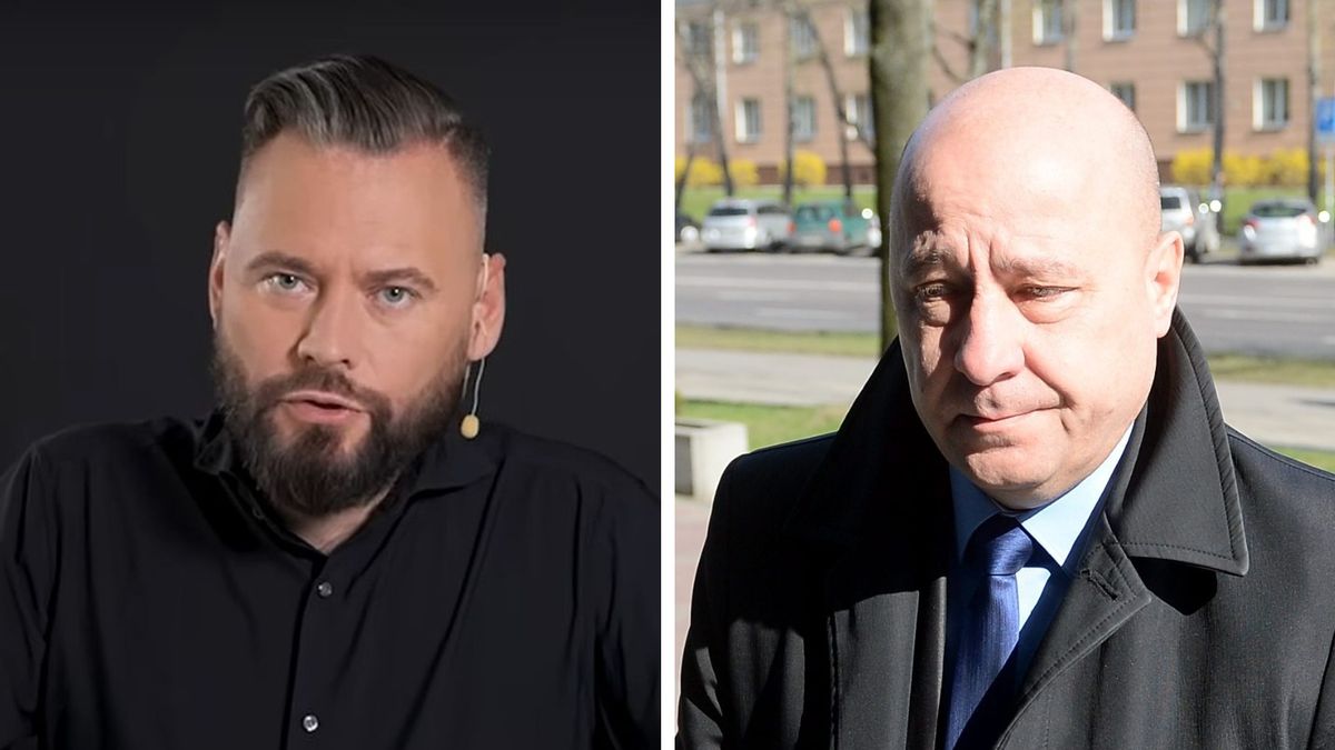 Na zdjęciu: Krzysztof Stanowski i Kazimierz Greń (PAP/Bartłomiej Zborowski)