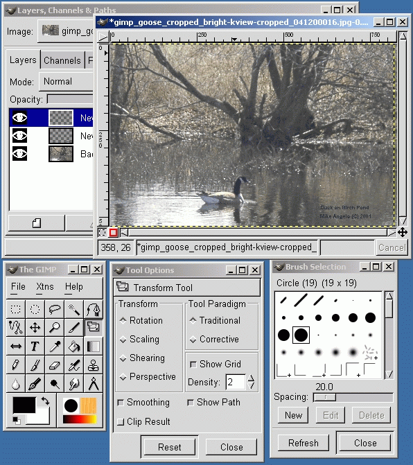 GIMP 1.2 na Windowsie 2000