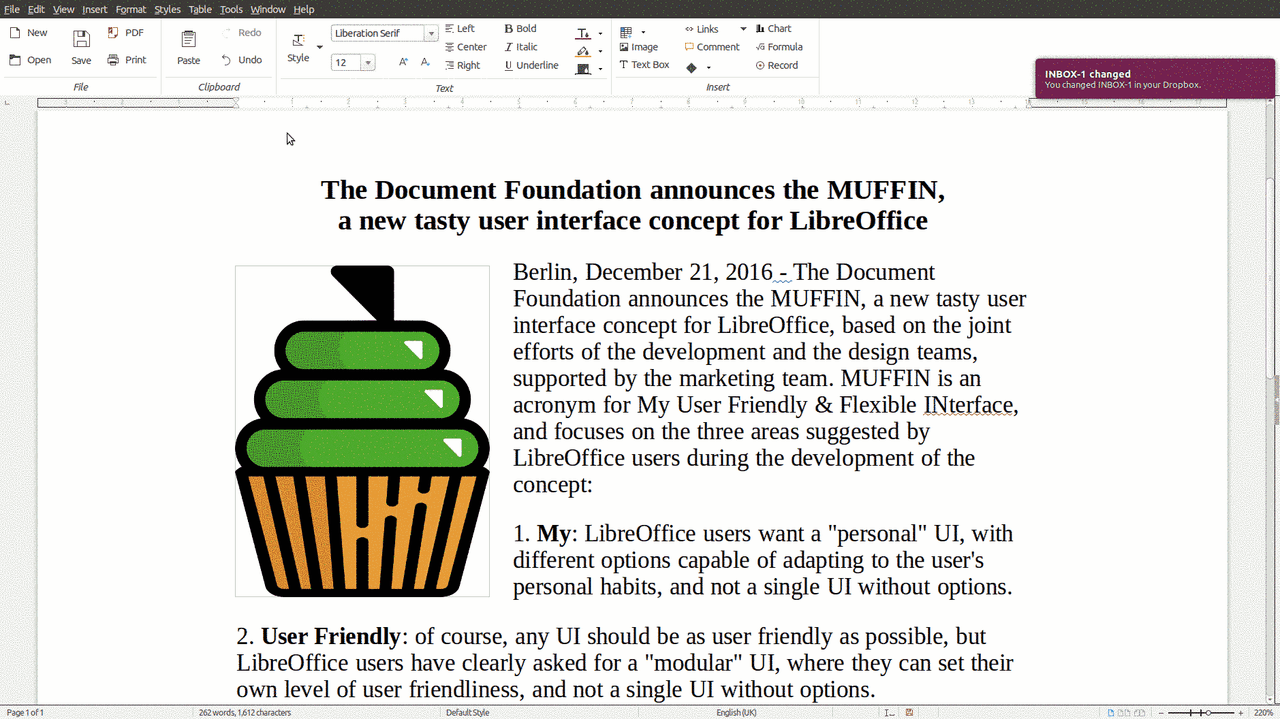 Nowoczesna wstążka dla LibreOffice – Notebookbar