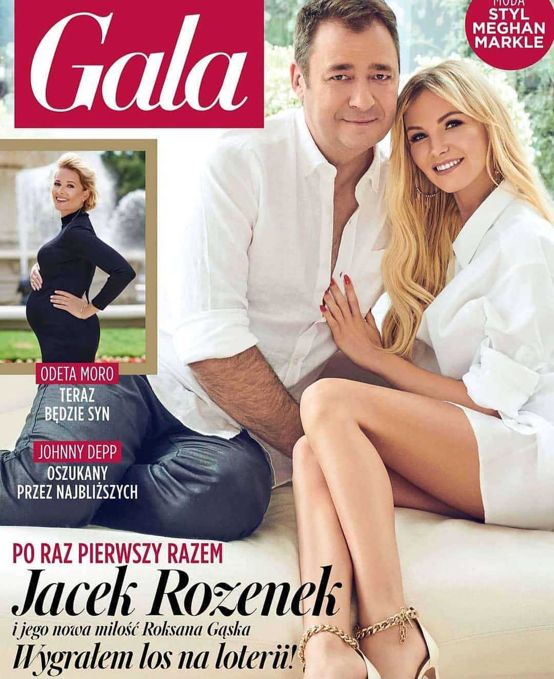Jacek Rozenek i Roxi Gąska – okładka magazynu Gala