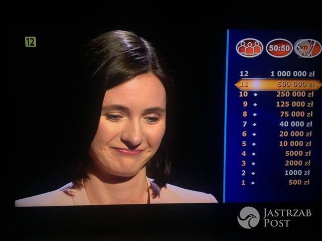 Pytanie za  milion złotych w Milionerach