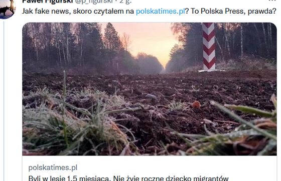 Portal Polska Press usunął tekst o śmierci dziecka migrantów. Kania: bo to nie był news