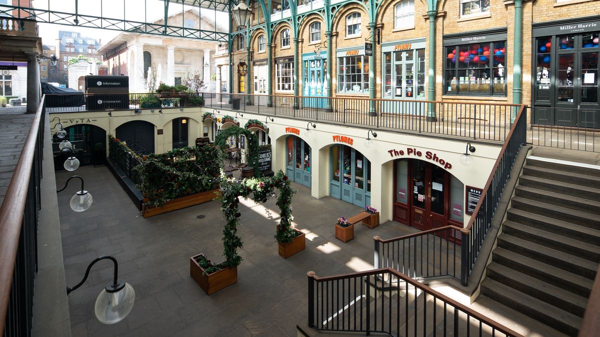 An interior view of Covent Garden in London. (Photo by Aaron Chown/PA Images via Getty Images)