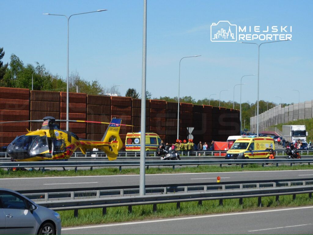 Fot. Miejski Reporter. Śmiertelny wypadek motocyklisty 