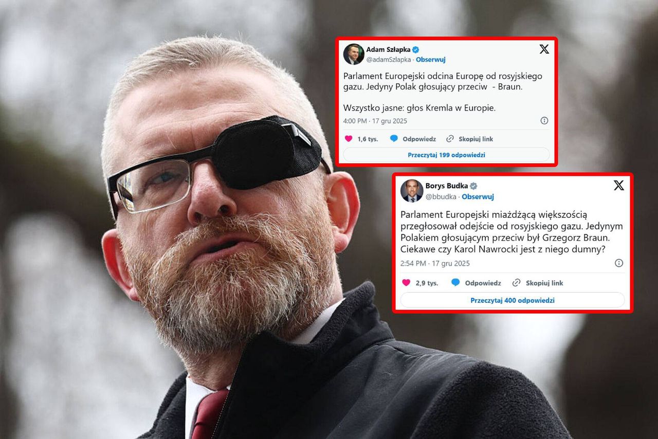 Braun zagłosował za rosyjskim gazem. W sieci lawina komentarzy