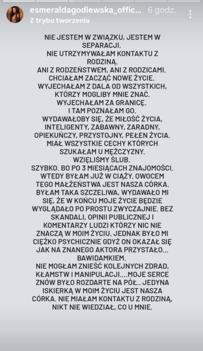 Esmeralda Godlewska OKŁAMAŁA internautów?