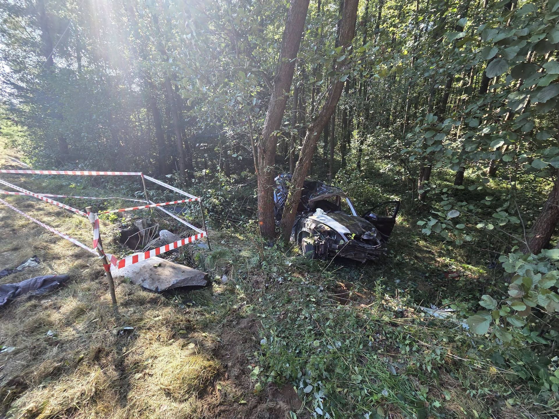Wypadek drogowy ze skutkiem śmiertelnym.