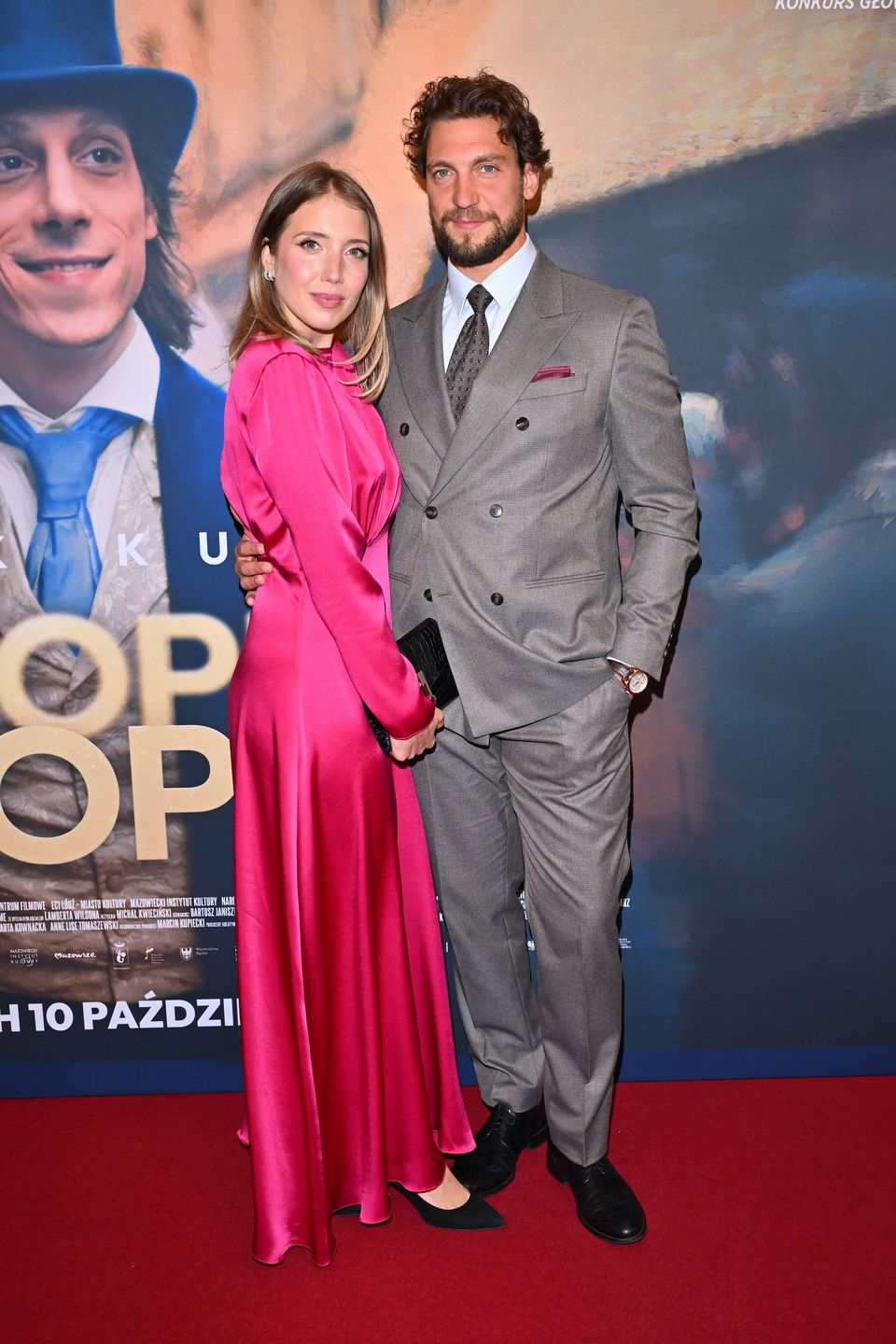 Ina Sobala z partnerem na premierze "Chopin, Chopin!"