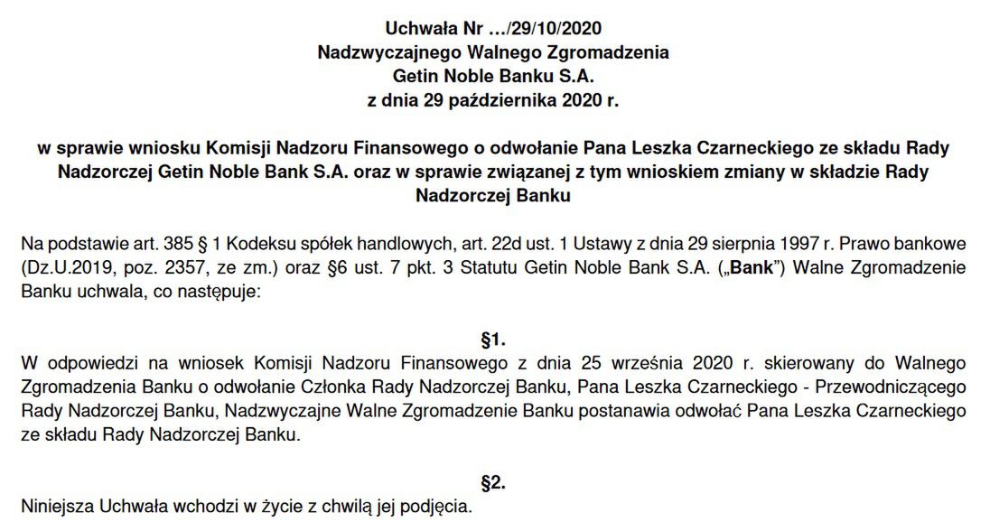 Projekt uchwały