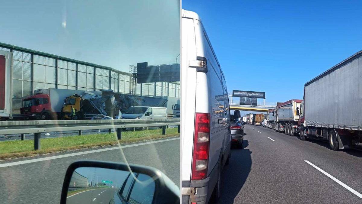Groźny wypadek na S17 obwodnicy Lublina. Kierowcy utworzyli korytarz życia