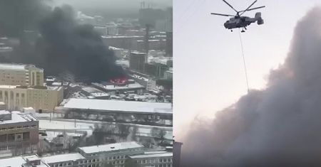 233 ewakuowanych. Kłęby dymu nad Moskwą