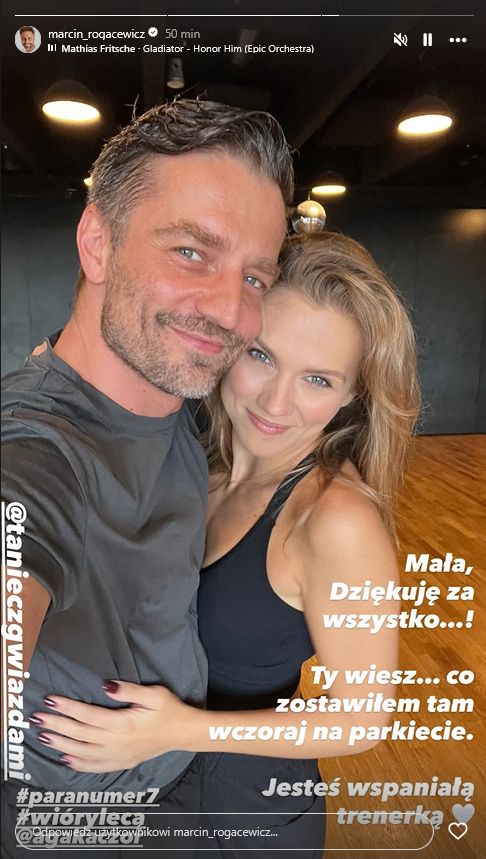 Agnieszka Kaczorowska i Marcin Rogacewicz