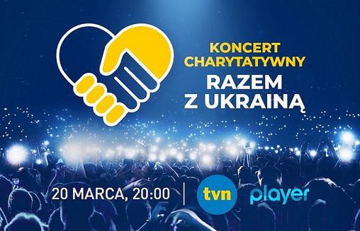 TVN tuż przed koncertem „Razem z Ukrainą” nada 10-minutowy charytatywny blok reklamowy
