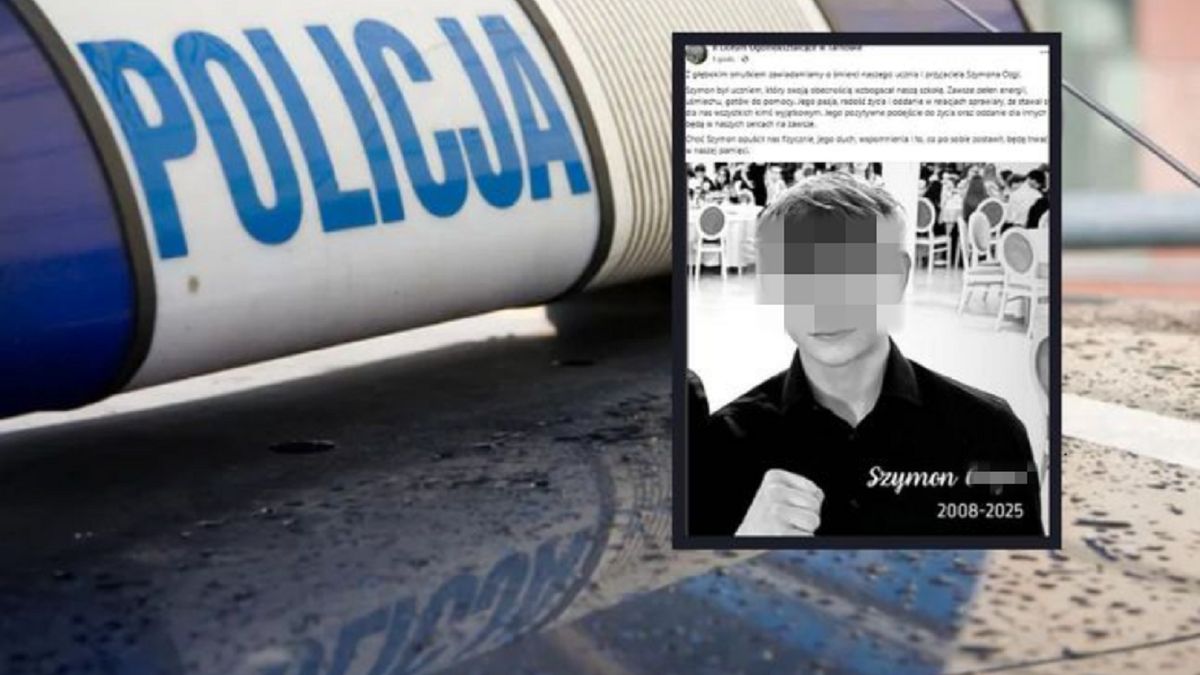 Tragiczna śmierć 16-letniego Szymona wstrząsnęła Tarnowem