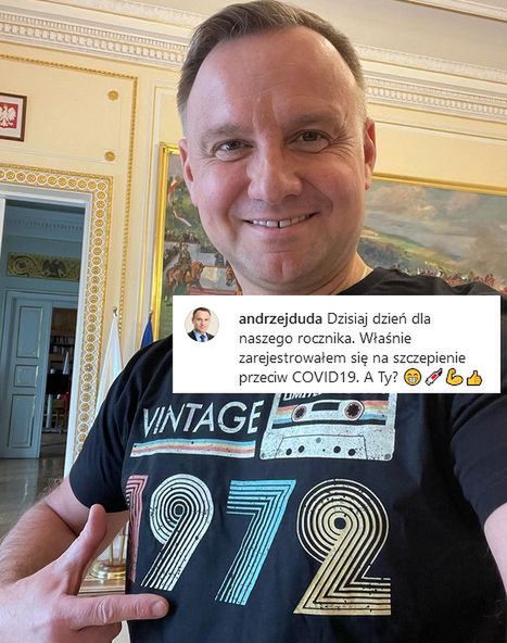 Andrzej Duda na Instagramie