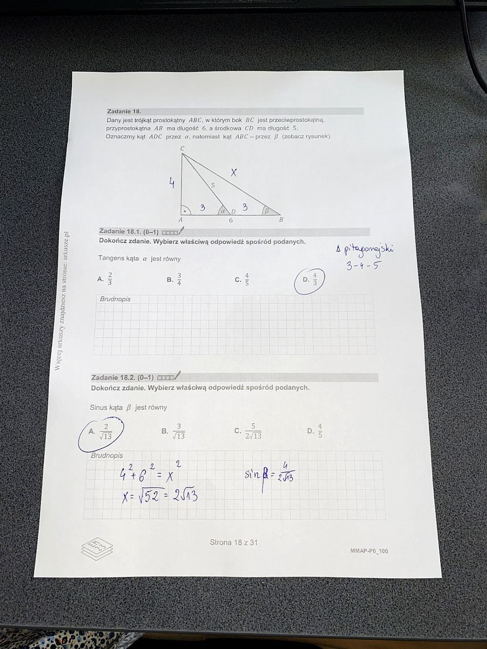Matura 2025 z matematyki - rozwiązania i odpowiedzi do arkusza C