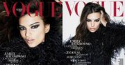 Groźna Emily Ratajkowski rozchyla wargi na okładce "Vogue'a"