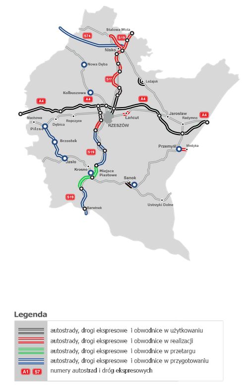 W tych miejscach prowadzane są roboty drogowe, które mogą utrudniać podróż autem 