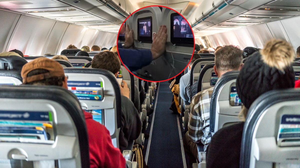 Pasażer blokował fotele przez cały lot