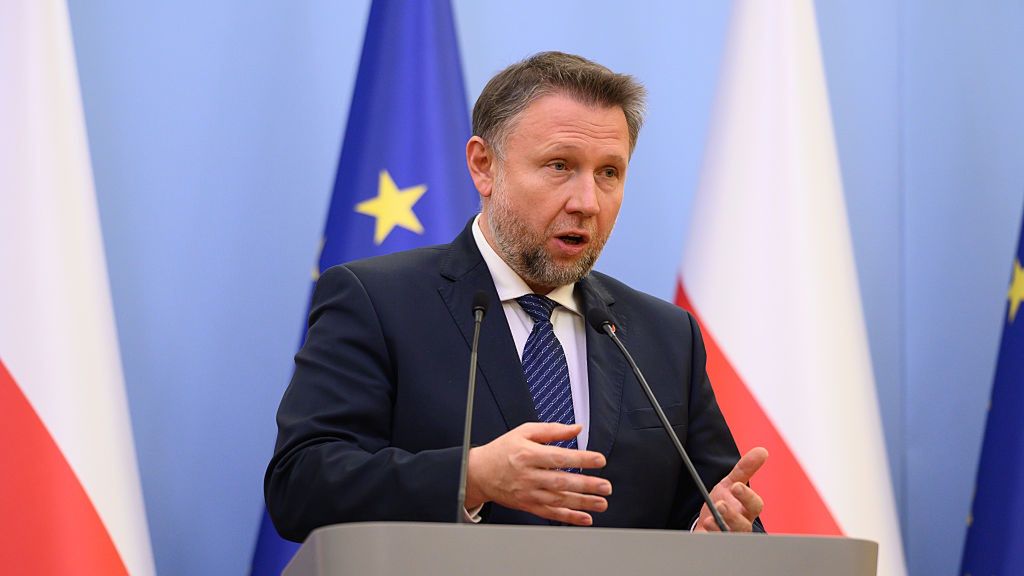 Polish Defence Minister Presents Security Project Following Railway Sabotage.
Polish Interior Minister Marcin Kierwinski gestures as he addresses the media during a press conference following the railway sabotage in Warsaw, Poland, on November 19, 2025. Polish Defence Minister Wladyslaw Kosiniak-Kamysz, together with Interior Minister Marcin Kierwinski and General of the Polish armed forces Wieslaw Kukula, announce that the army works on a plan, ''Operacja Horyzont'' (Operation Horizon), to deploy 10,000 soldiers to protect critical infrastructure across the country to counteract acts of diversion following the past weekend's railway sabotage on the Warsaw-Lublin train line. (Photo by Aleksander Kalka/NurPhoto via Getty Images)
NurPhoto
defense, 000 soldiers, national defense, military response, counteract, sabotage prevention, 10, operation horizon, marcin kierwinski, plan, warsaw-lublin train line, railway sabotage, strategic planning, country, critical infrastructure, polish interior minister, polish defence minister, acts of diversion, november 19, wieslaw kukula, polish armed forces, russia-ukraine war, general, eu, warsaw-lublin, nurphoto, operacja horyzont, warszawa, minister of defence, aleksander kalka, warschau, deployment, media, polen, infrastructure protection, polska, wladyslaw kosiniak-kamysz, protect