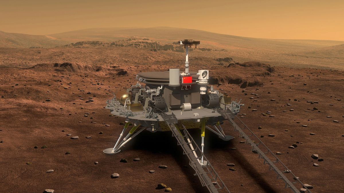 Chiński łazik na powierzchni Marsa. Z Zhurongiem nie ma kontaktu