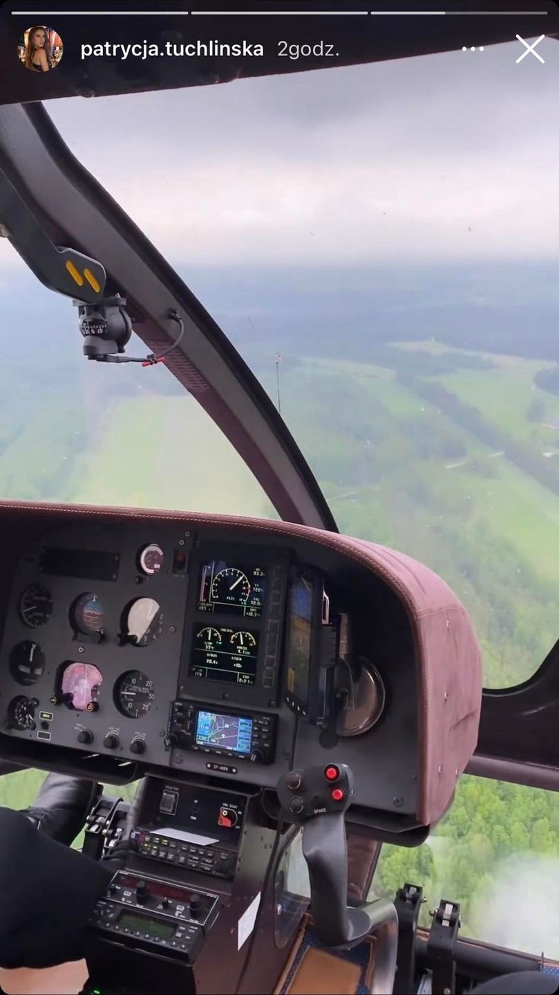 Tuchlińska i Wojciechowski zabrali synka w lot helikopterem