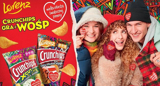 Jurek Owsiak zaprojektował opakowania Crunchips