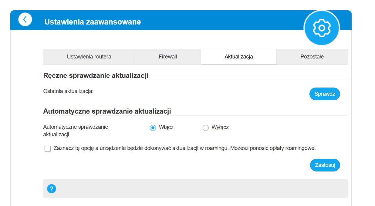 Aktualizacja oprogramowania w ZTE MF17B