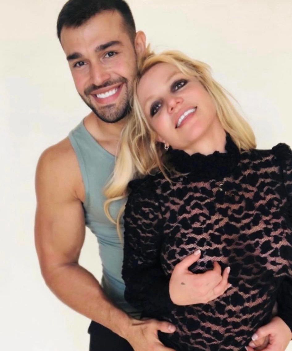 Britney Spears z obecnym mężem Samem Asghari
