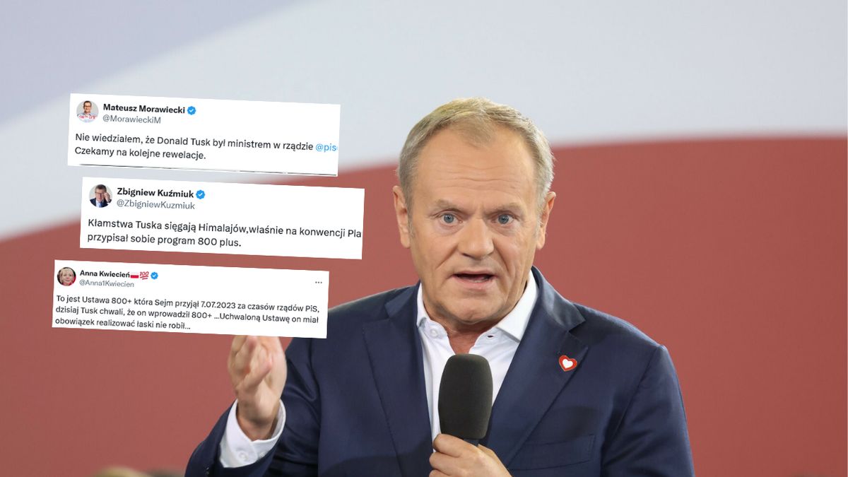 Fala komentarzy po słowach Tuska o 800 plus