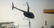 Lądowanie helikoptera na stacji paliw mogło spowodować katastrofę? Sprawę bada policja pod nadzorem prokuratury