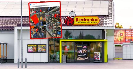 Paraliż w Biedronce. Zdjęcia obiegają Facebooka