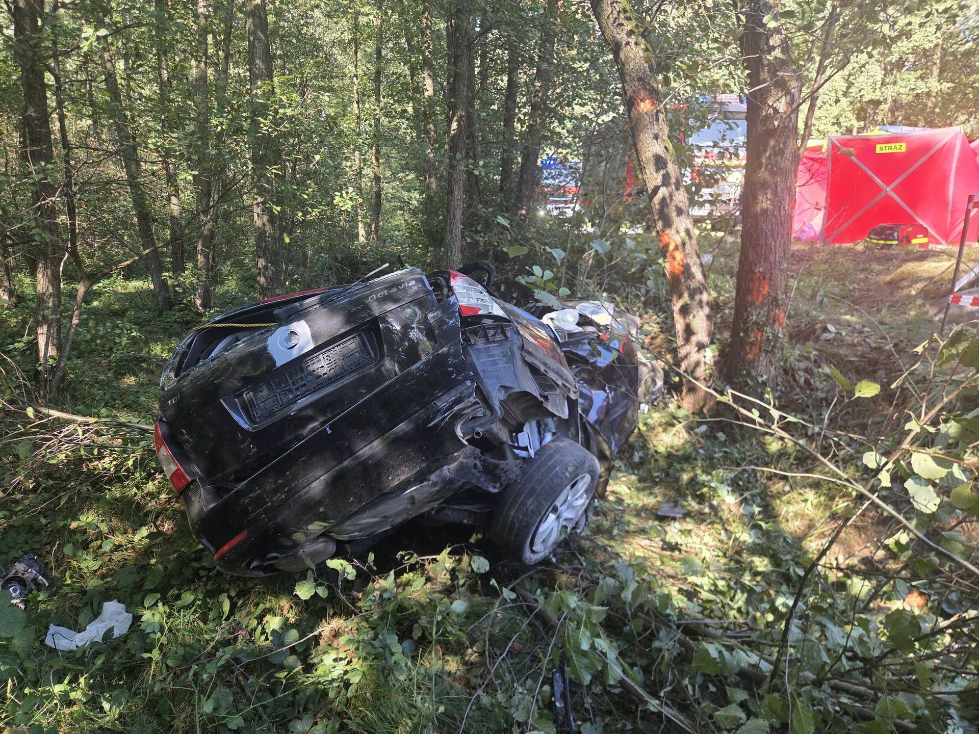 Wypadek drogowy ze skutkiem śmiertelnym.