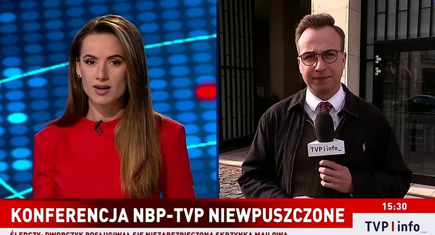 TVP i TVN bez wstępu na konferencję Glapińskiego do NBP