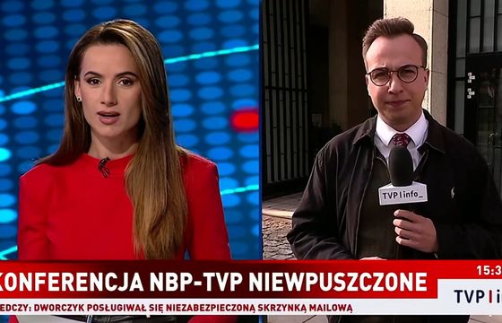 TVP i TVN bez wstępu na konferencję Glapińskiego do NBP