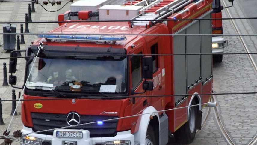Strażacy interweniowali na osiedlu przy ulicy Ptasiej w Zielonej Górze