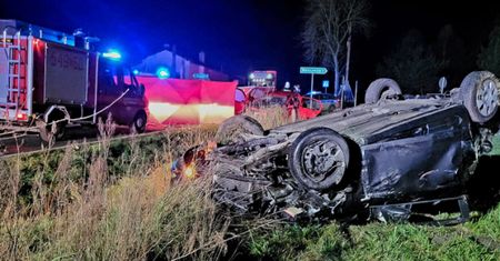 Wypadek koło Tomaszowa Mazowieckiego. Jedna osoba zginęła