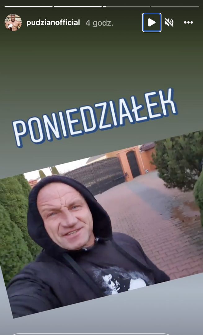 Mariusz Pudzianowski trenuje nawet 1 listopada 