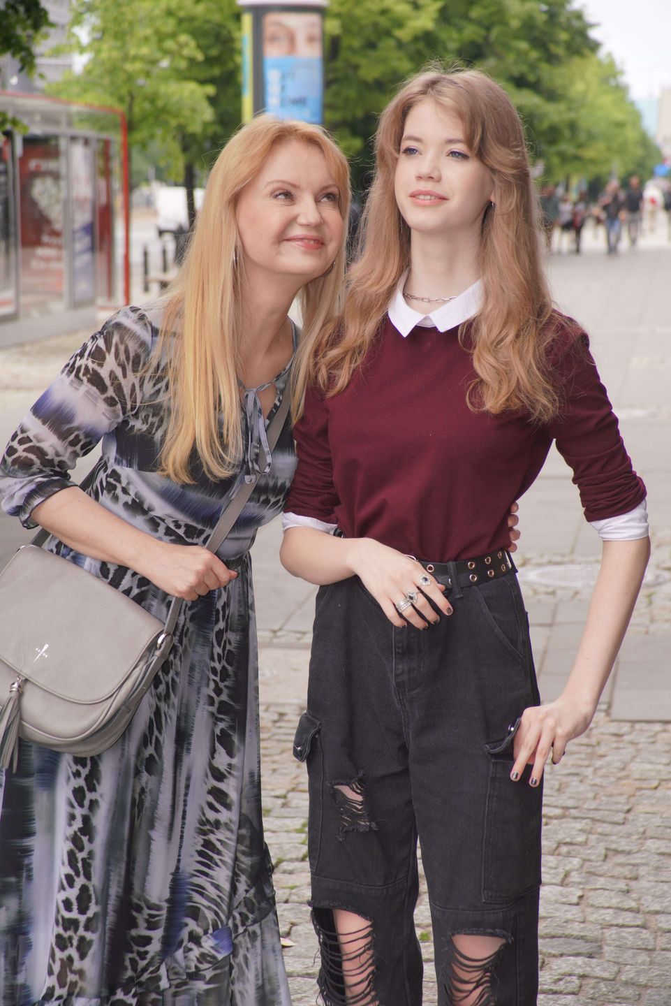 Olga Borys z córką Mirą