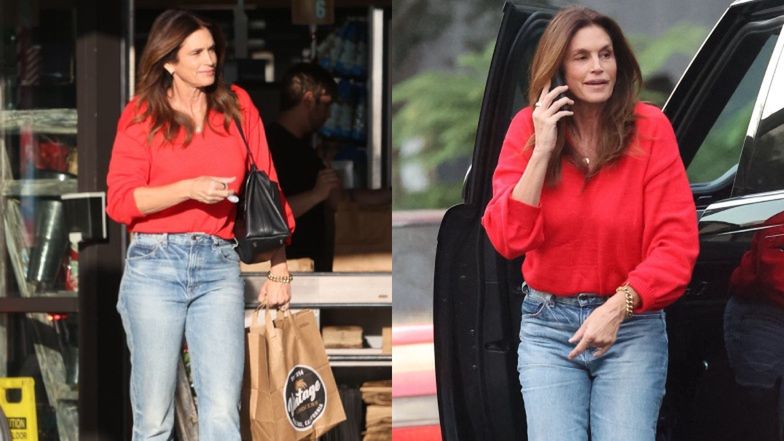Cindy Crawford wyskoczyła na miasto bez makijażu