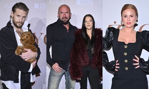 Gwiazdy lgną na premierę spektaklu "Królowe życia": Fabijański z pieskiem, Oświeciński z 16-letnią córką i inni (ZDJĘCIA)