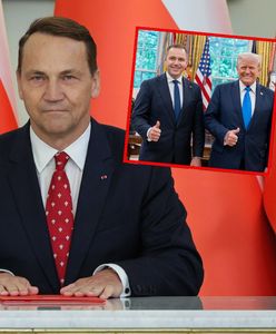Trump poparł Nawrockiego. Sikorski: to nietypowe